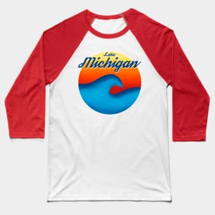 Lake Michigan Sunset Baseball T-Shirt